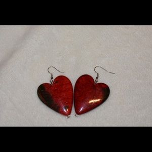 COPY - Large heart earrings